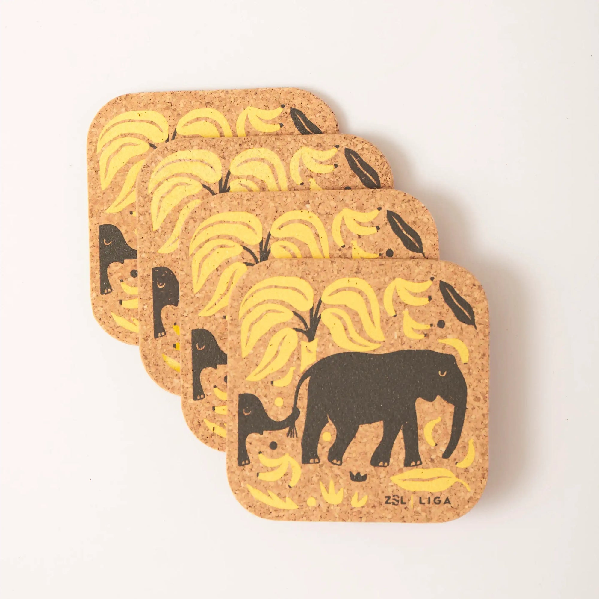 Set of 4 Placemats and matching Coasters | Giraffes