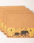 Set of 4 Placemats and matching Coasters | Giraffes