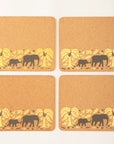 Cork Placemats | Elephant & Bananas S/4