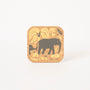 Cork Coasters  | Elephant & Bananas S/4