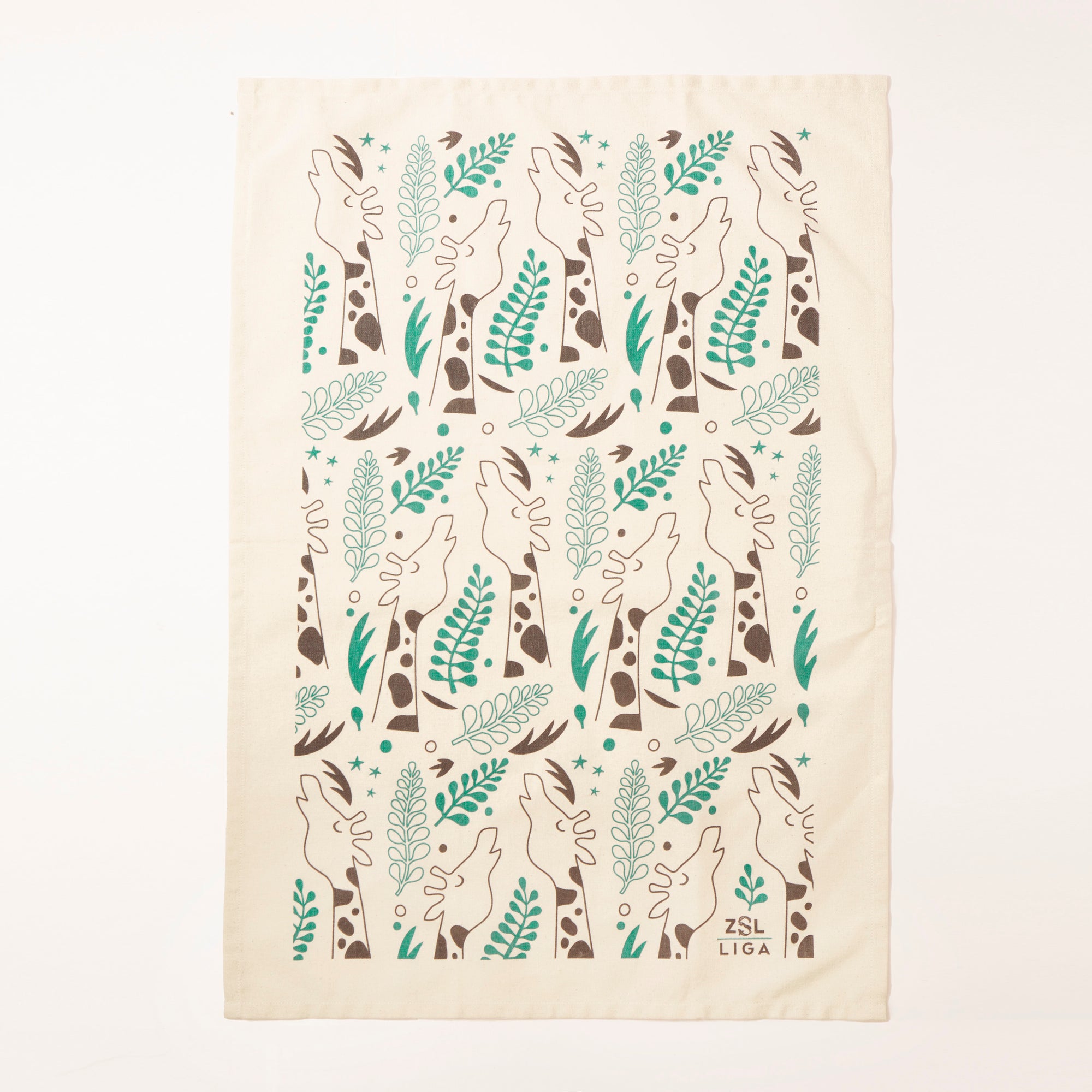 Organic Tea Towel | Giraffes