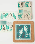 Giraffes  | Cork and Tile Trivet, Tea Towel and Dishcloths