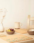 Set of 4 Placemats and matching Coasters | Elephant & Bananas