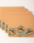 Cork Placemats | Swimming Penguins