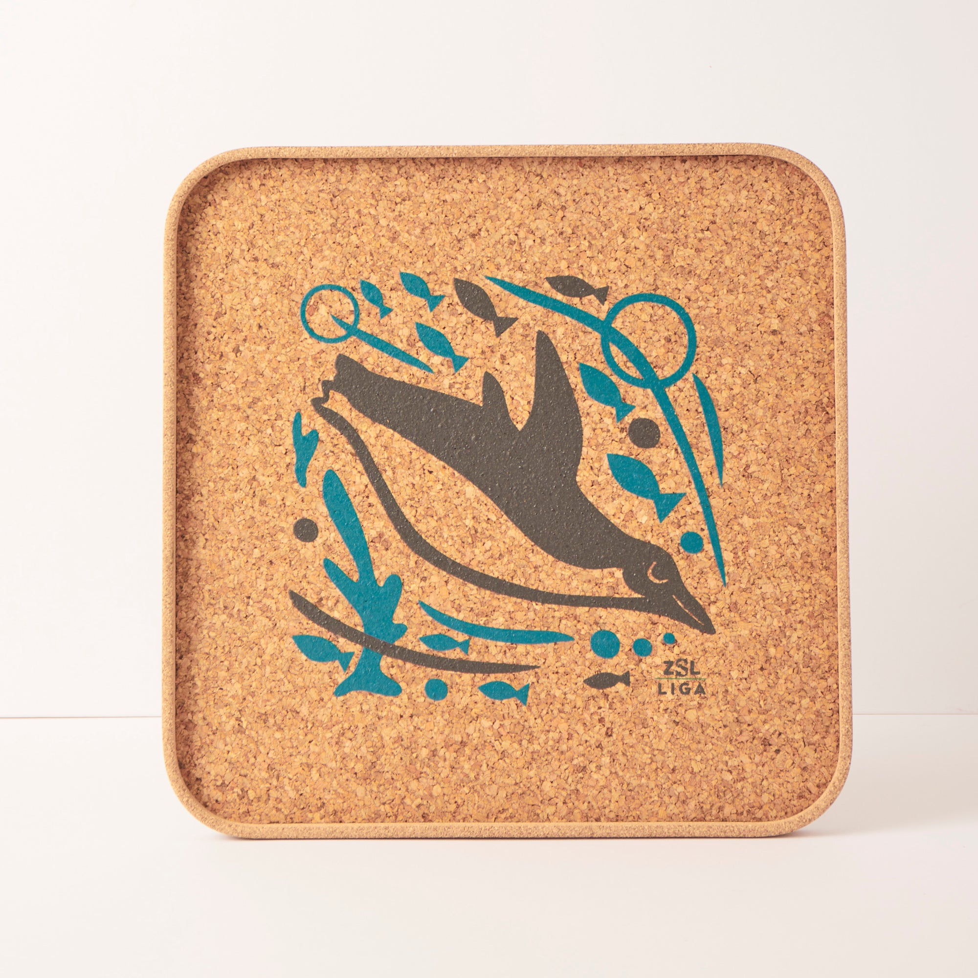 Cork Tray | Swimming Penguins