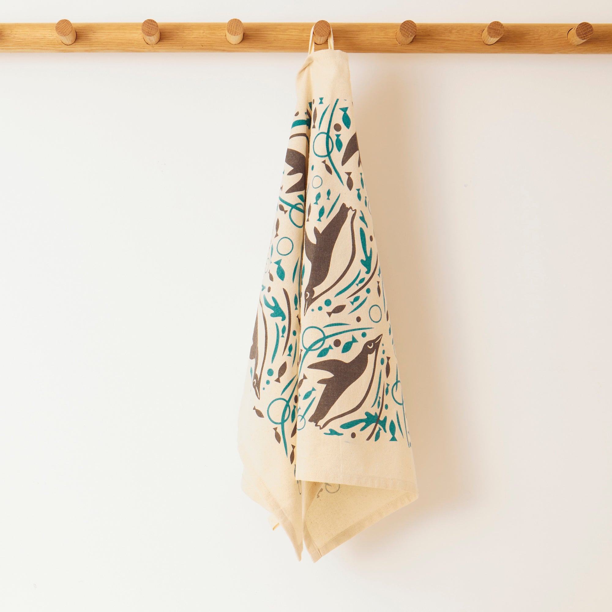 Swimming Penguin | Cork and Tile Trivet, Tea Towel and Dishcloths