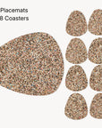 Beach Clean Placemats and Coasters | Pebble Set of 8