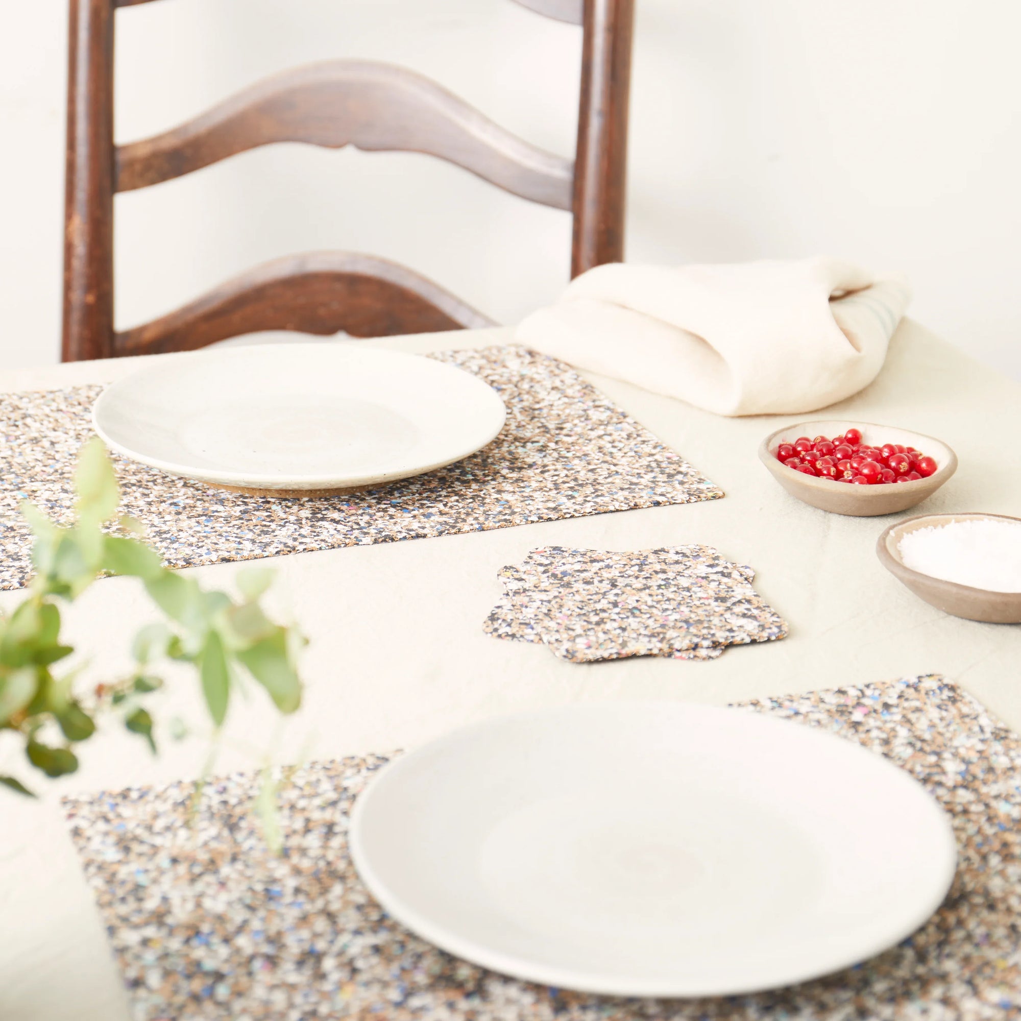 Beach Clean Rectangle Placemats and Coasters - Table S/6