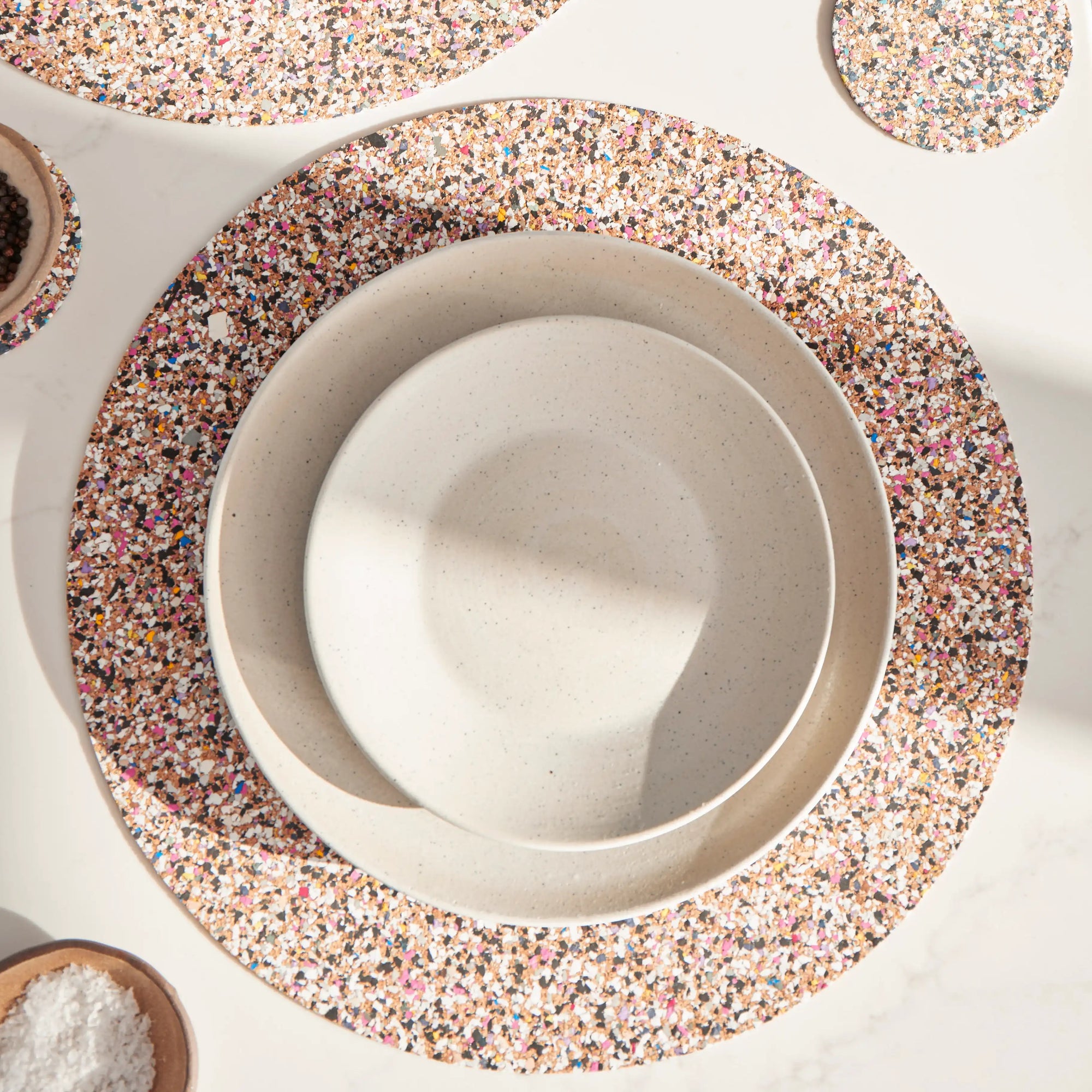 Beach Clean Placemats &amp; Coasters | Round S/8