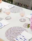 Beach Clean Round Placemats and Coasters Bundle | Table Set of 6