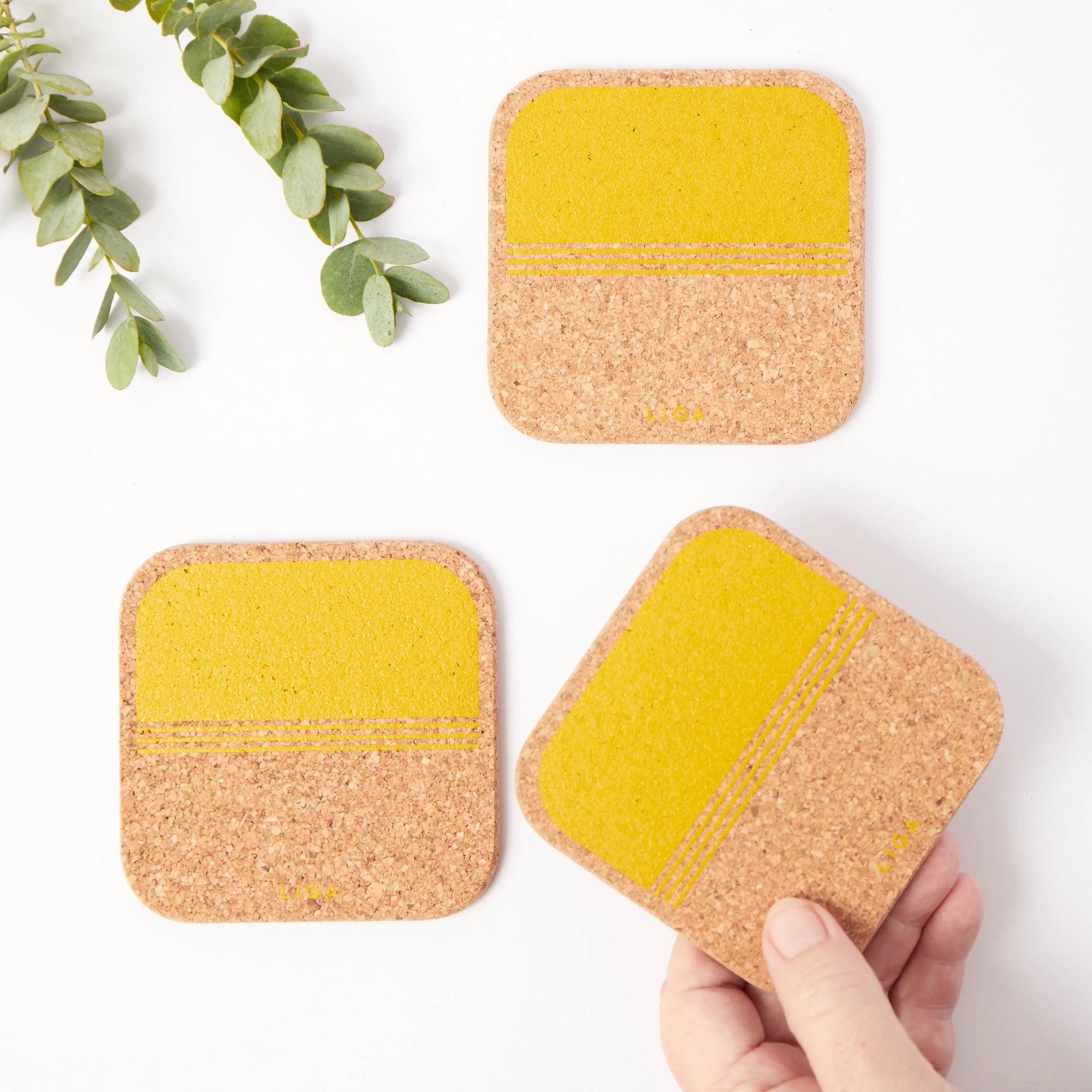 Cork Placemats Rectangle | Beach Set of 4