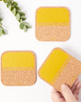 Cork Placemats Rectangle | Beach Set of 4