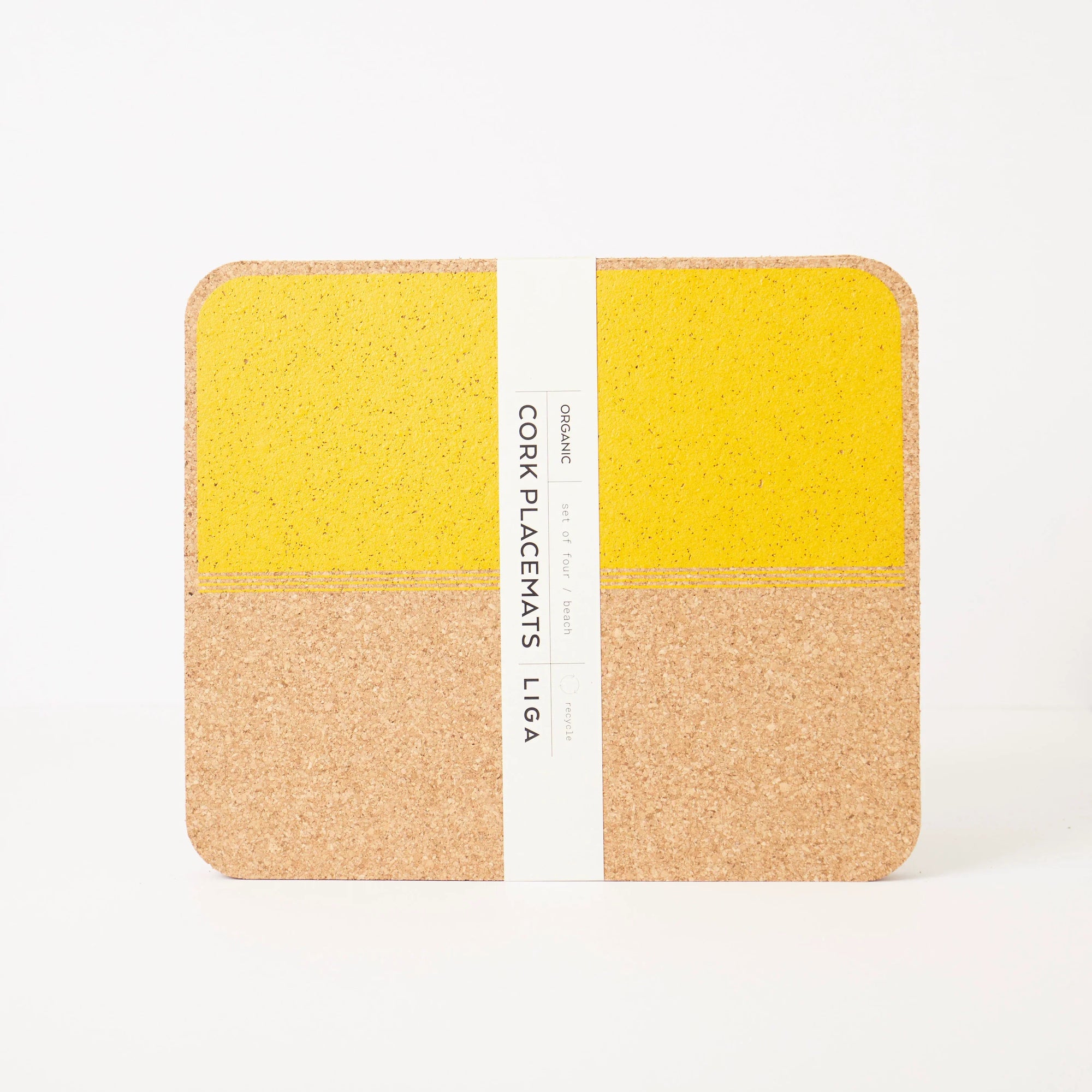 Cork Placemats Rectangle | Beach Set of 4