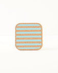 Cork Coasters | Candy Stripes - Blue S/4