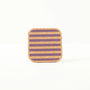 Cork Coasters | Candy Stripes - Purple S/4
