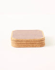 Cork Coasters | Candy Stripes - Purple
