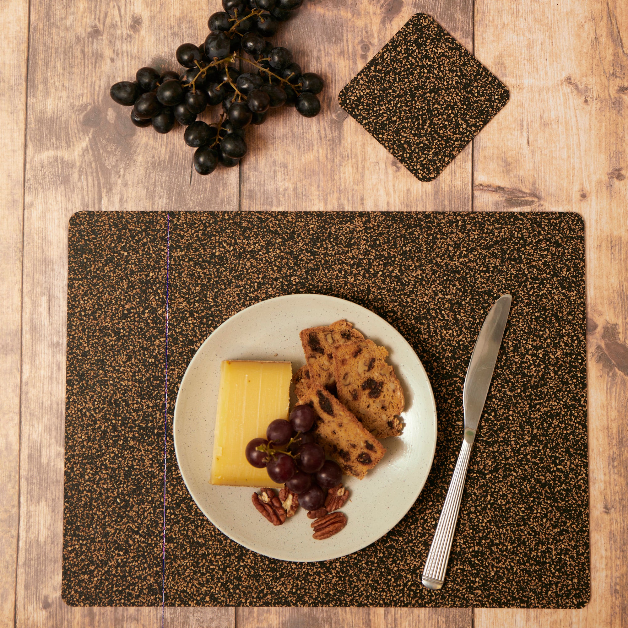 Dash Recycled Rubber &amp; Cork Placemats | Rectangle
