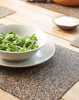 Dash Recycled Rubber & Cork Placemats | Rectangle S/8 + 8 FREE coasters