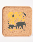 Cork Tray | Elephant & Bananas
