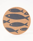 Cork Placemats | Fish Grey
