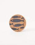 Cork Coasters | Fish Grey