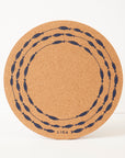 Cork Placemat - Fish on a Line Navy
