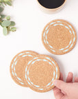 Cork Coasters | Fish On A Line Sky