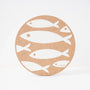 Cork Placemats | Fish White
