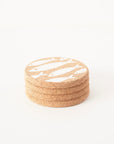 Cork Coasters | Fish White
