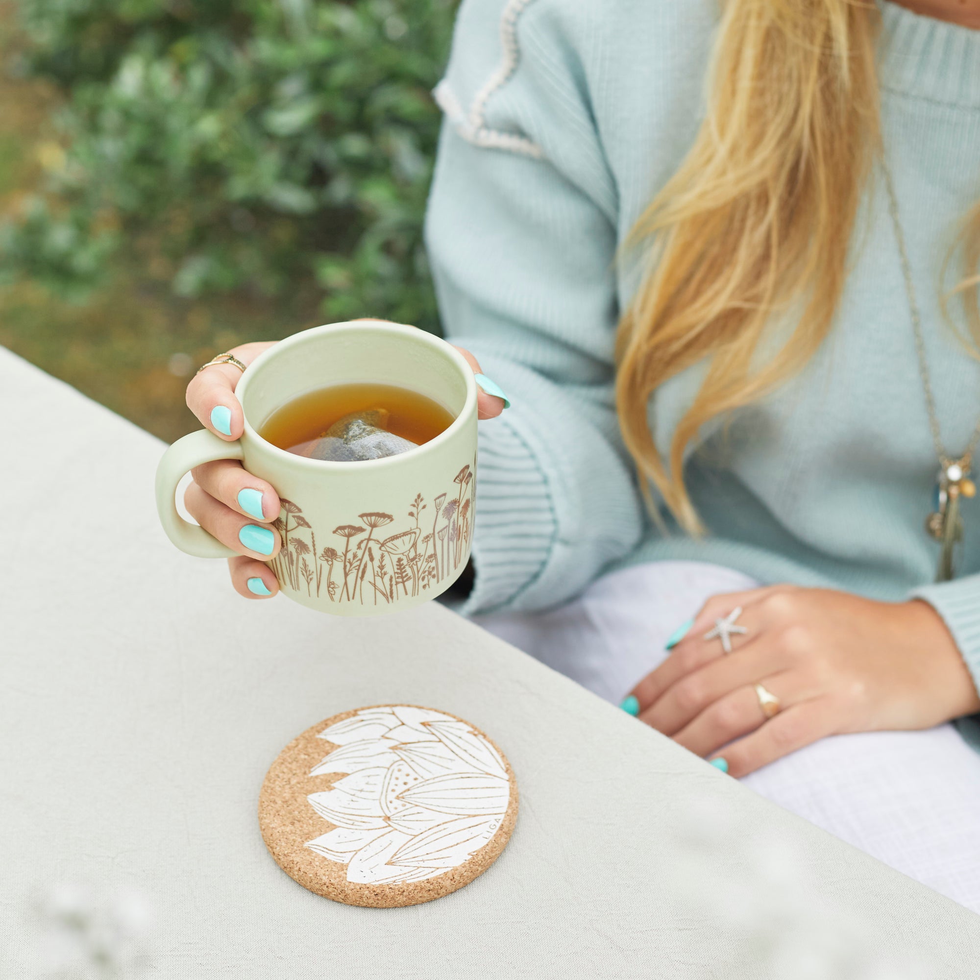 Cork Coasters | Lotus