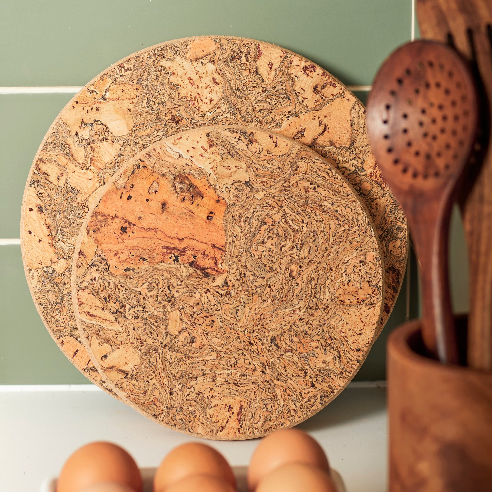 Natural Cork Trivets | S/3