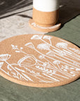 Cork Placemats | Flowers