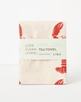 Organic Tea Towel | Red Lobster