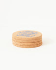 Cork Coasters | Mackerel Blue