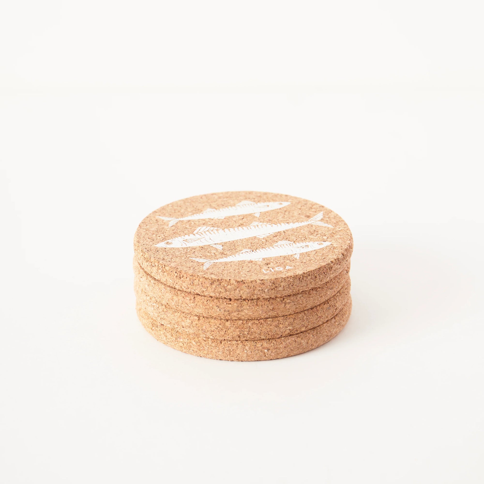 Cork Coasters | Mackerel