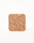 Natural Cork Coasters | Square Set of 4