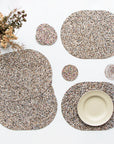 Beach Clean Oval Placemats and Coasters Bundle | Table S/4