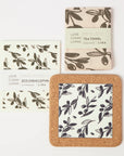 Olive & Pip | Cork and Tile Trivet, Tea Towel and Dishcloths