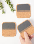 Cork Placemats Rectangle | Rock Set of 4
