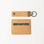 Card Holder wallet &  Key Fob - cork