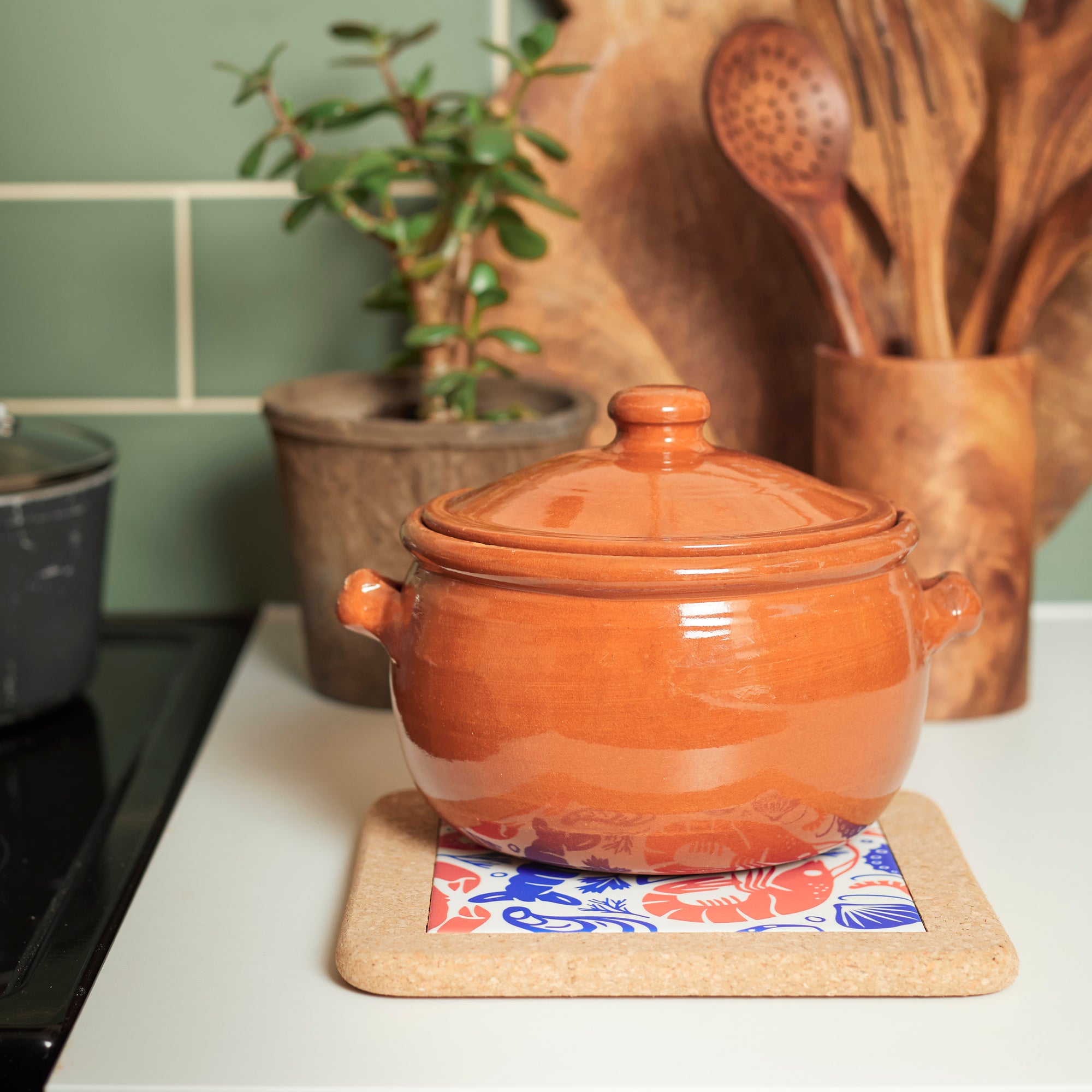 Cork &amp; Tile Trivet - Seafood Platter