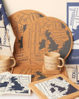 Cork Coasters | Shipping Forecast | Set of 4
