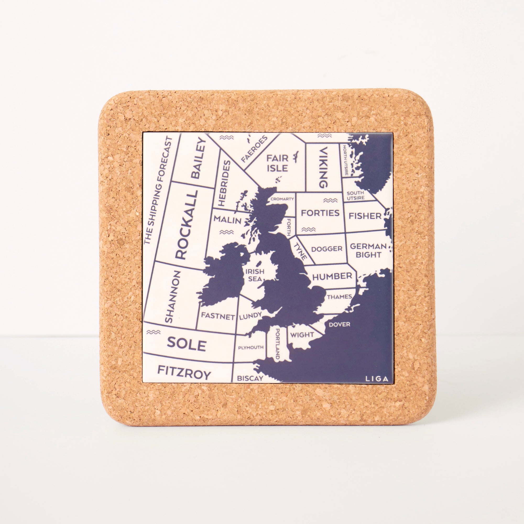 Shipping Forecast | Cork and Tile Trivet, Tea Towel and Dishcloths
