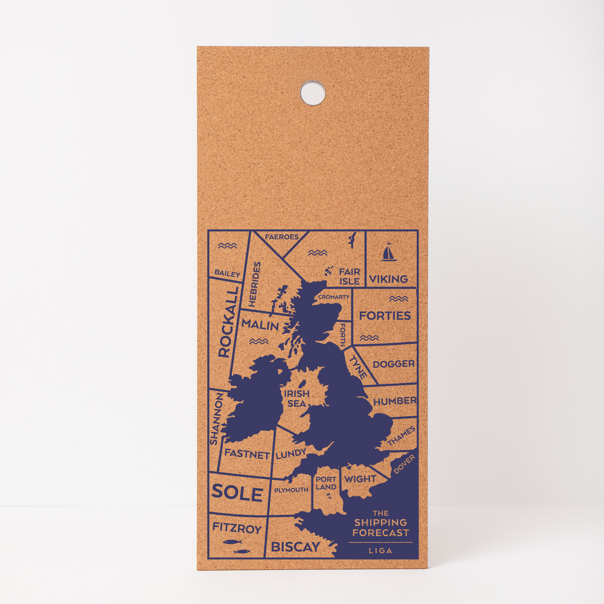 Cork Memo Board - Shipping Forecast