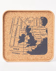 Cork Coasters | Shipping Forecast | Set of 4