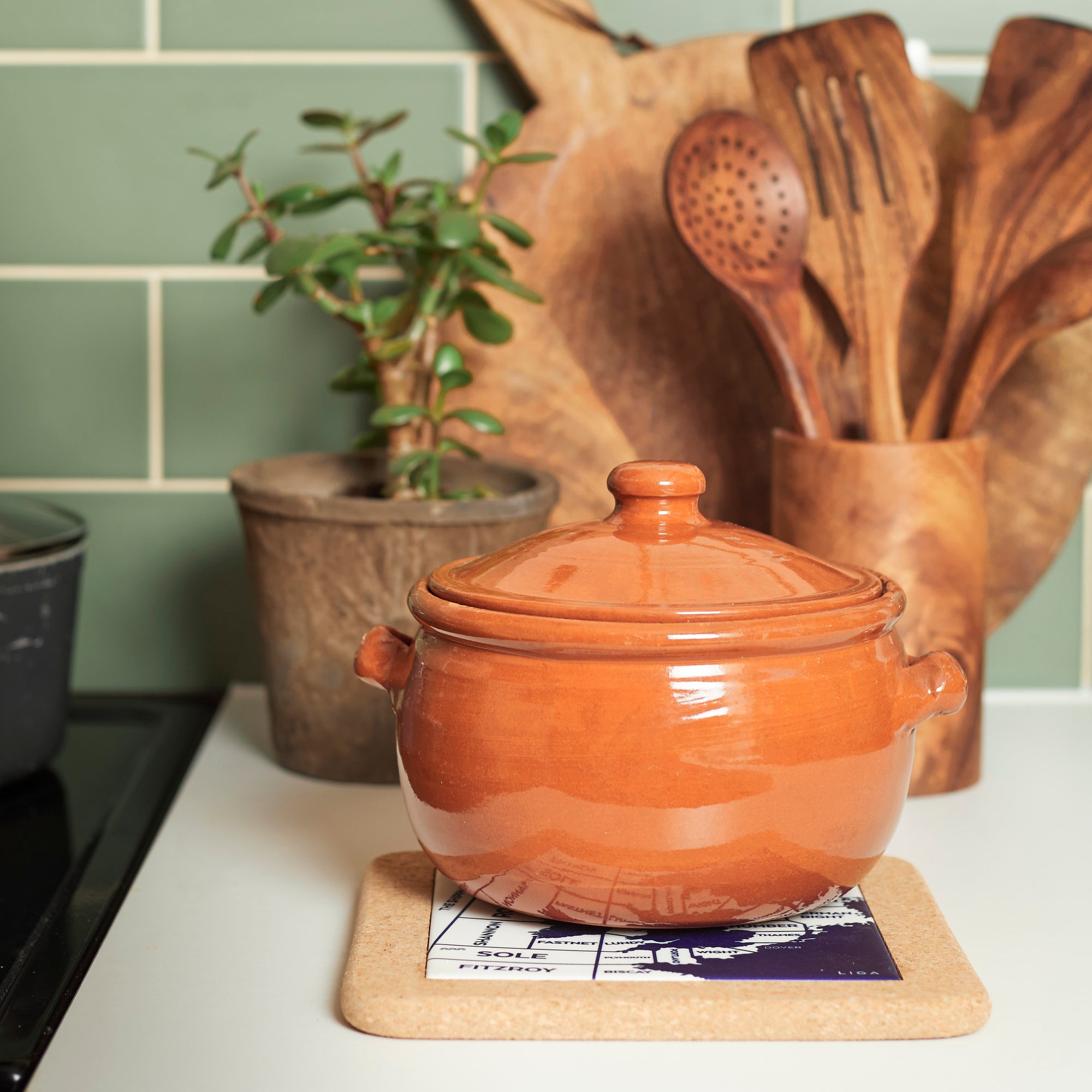 Cork &amp; Tile Trivet - Shipping Forecast