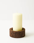 Eco Candle Holder | Smoked Cork