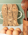 Natural Cork 3 Fish Trivet