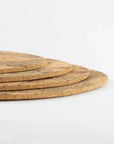 Sustainable cork Ice Grey Round Placemats