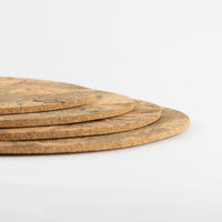 Set of 4 Natural Cork Placemats | Round